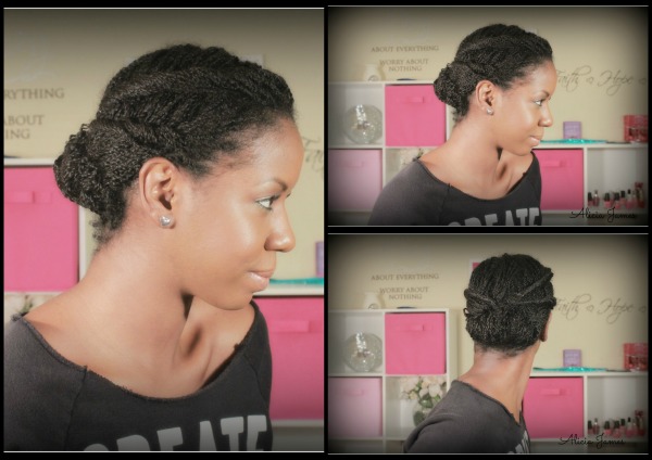 Two Strand Twist Updo - Natural Hairstyles