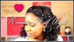 Romantic half updo natural hairstyles - natural hair Picture